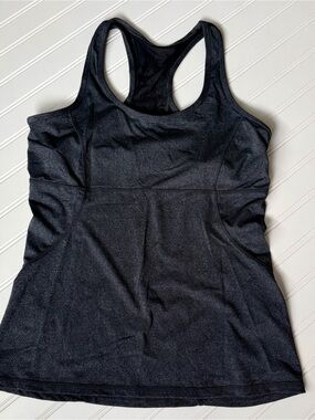 Kyodan Charcoal Black Racerback Performance Tank
